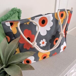 Boho Canvas Tote NWOT